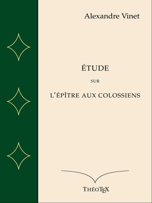 cover image of Commentaire sur l'Épître aux Colossiens